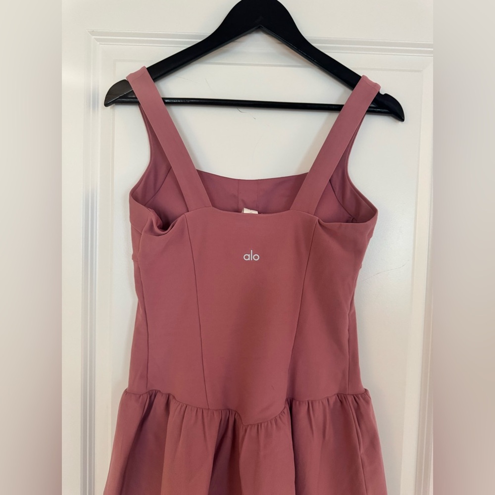 NWOT ALOsoft breakpoint tennis dress, Pink Wild Rose/ Medium - Picture 10 of 12